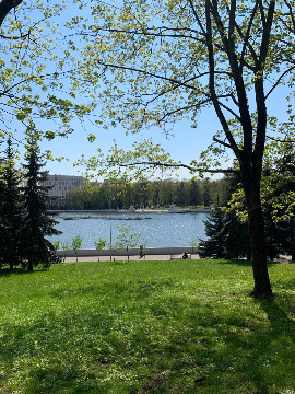 Парк в цетре Минска