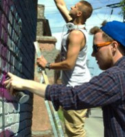 Три новых граффити украсили студенческий городок Сибстрина