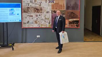 Ректор НГАСУ (Сибстрин) Юрий Сколубович выступил с докладом на Общем собрании членов РААСН