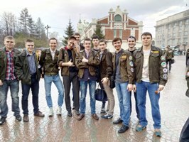 Бойцы Сибстрина принимают участие во Всероссийской акции «Георгиевская ленточка»