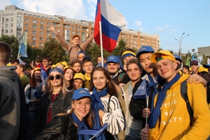  Более 400 студентов НГАСУ (Сибстрин) приняли участие в шествии II Парада российского студенчества