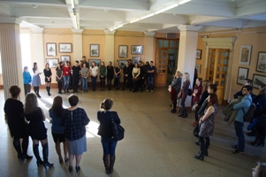 Открылась выставка пленэрных работ студентов-архитекторов, посвященная юбилею Андрея Дмитриевича Крячкова