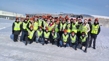 Студенты института строительства посетили строящийся в наукограде Кольцово источник синхротронного излучения