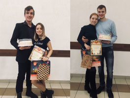 Студенты Сибстрина отметили День всех влюбленных романтической игрой «Взявшись за руки»