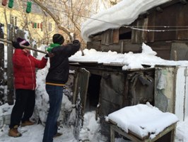 Студенты Сибстрина приняли участие в общегородской акции помощи ветеранам